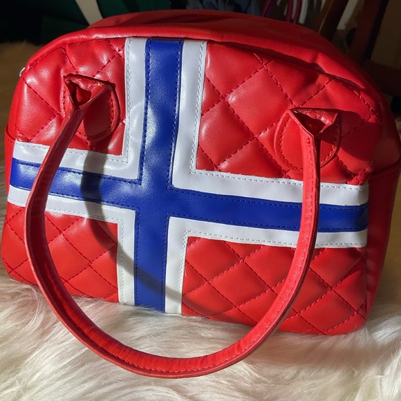 ๐ณ๐ด๐ณ๐ด๐ณ๐ด๐ณ๐ด Norwegian flag quilted bag - Picture 2 of 9